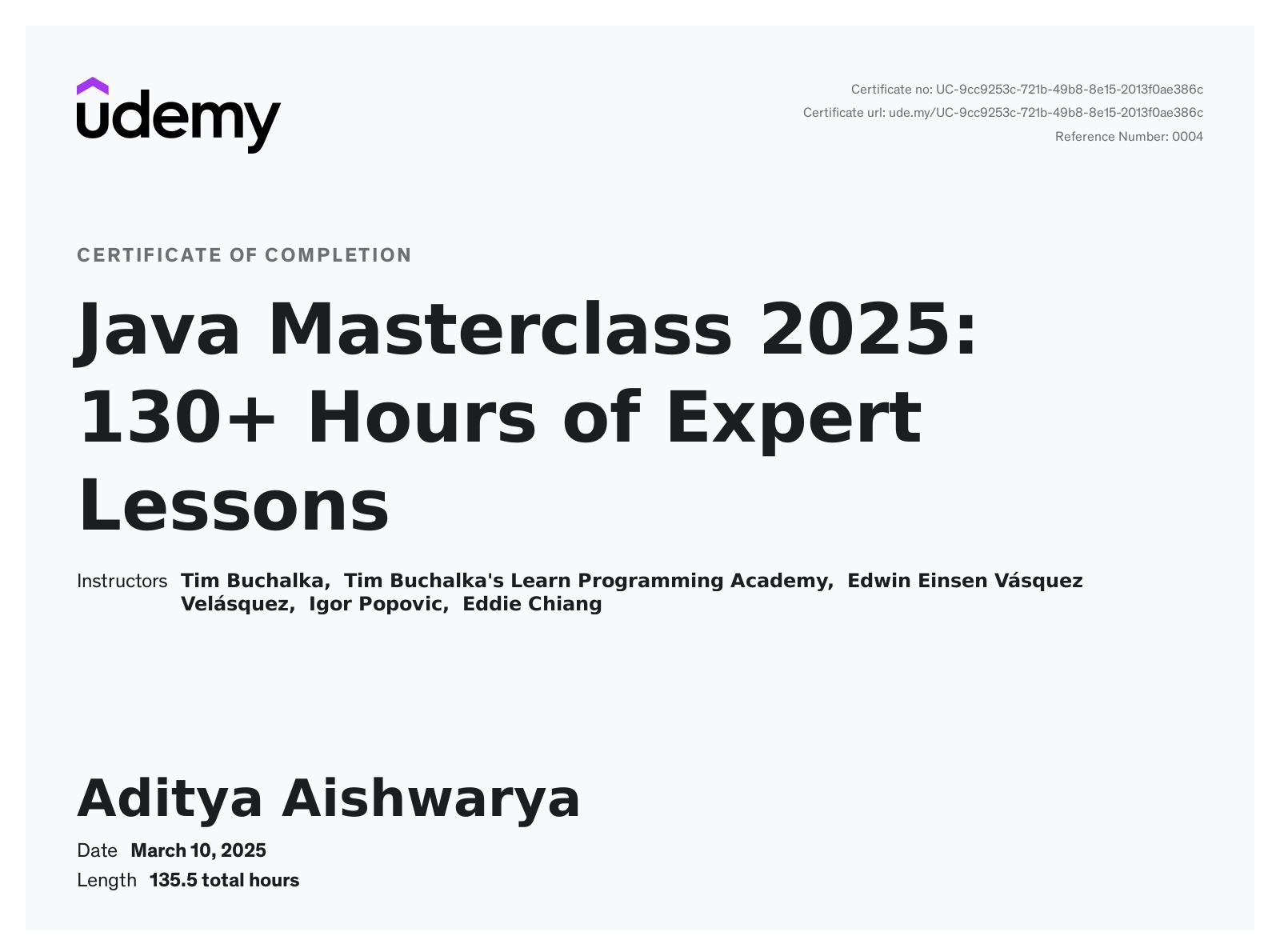 Advanced Java Masterclass